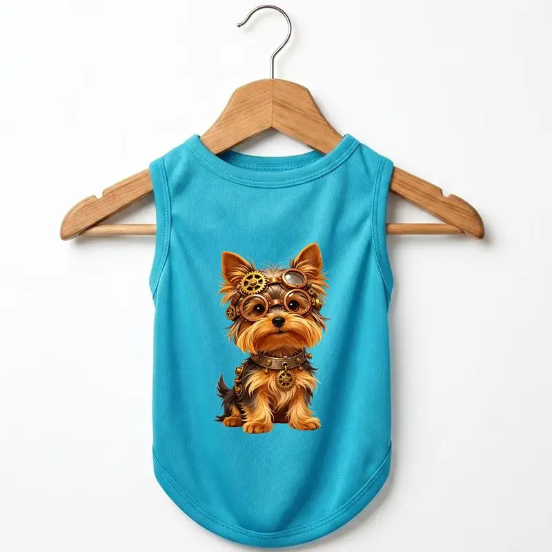 Dog Summer Clothes, Yorkie Steampunk Vest, Breathable Style
Dog Summer Clothes, Yorkie Steampunk Vest, Breathable Style