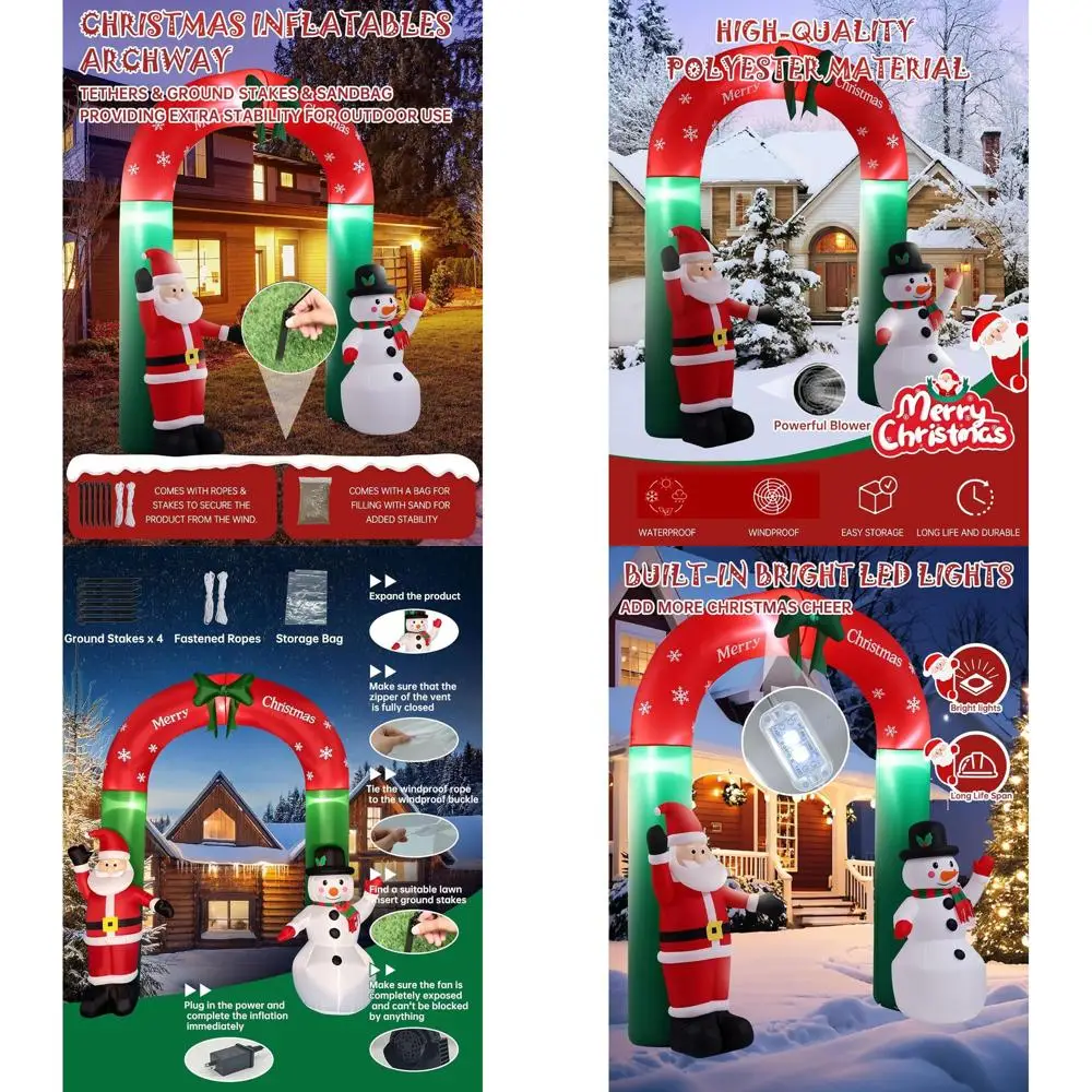 Симпатичные надувные рождественские украшения для двора со светодиодной подсветкой для уличного и внутреннего праздничного декора газона и сада
Симпатичные надувные рождественские украшения для двора со светодиодной подсветкой для уличного и внутреннего праздничного декора газона и сада