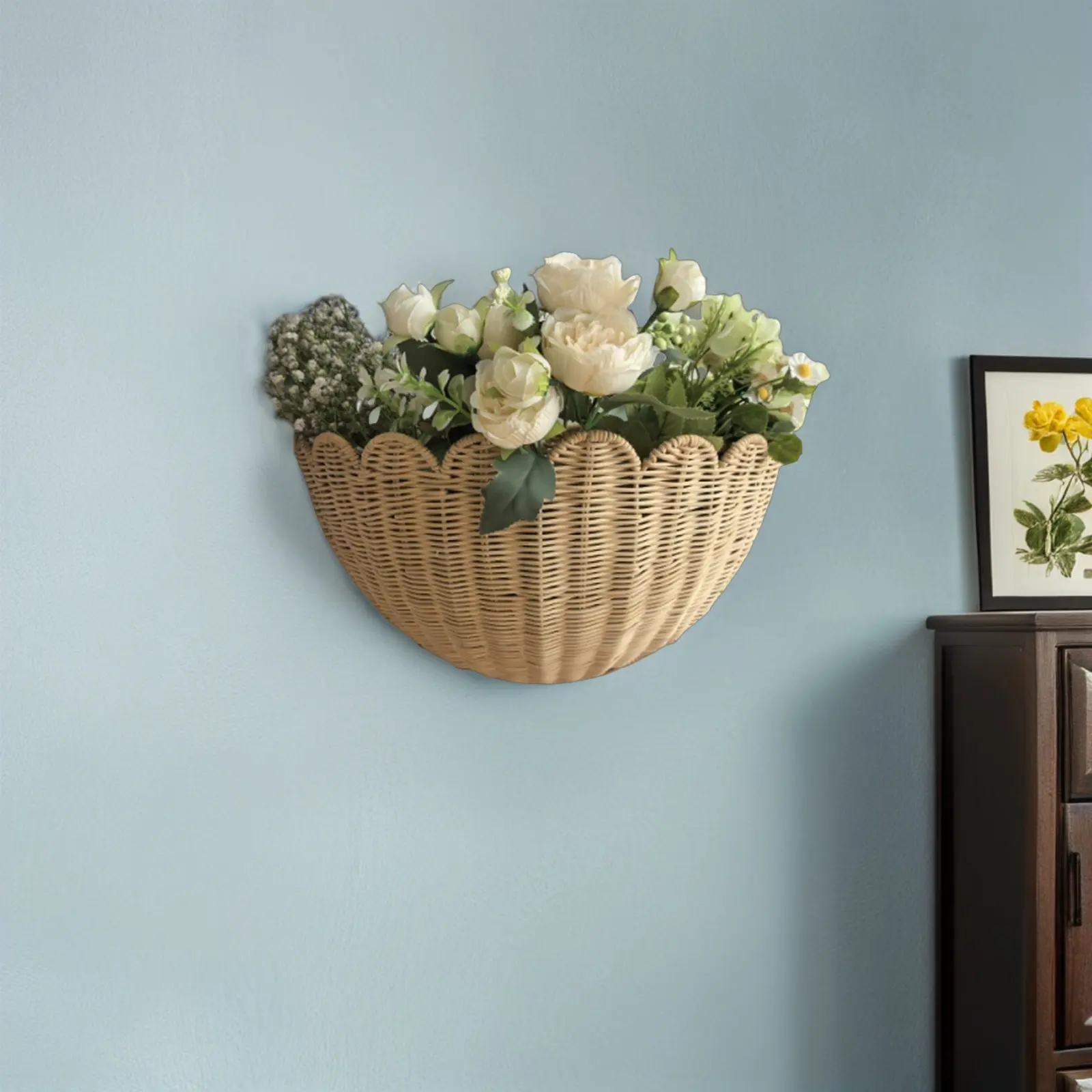 Handwoven Boho Rattan Wall Basket Fan Shape Hanging Storage Organizer for Bathroom Kitchen Living Room Hanging Storage Bin
Handwoven Boho Rattan Wall Basket Fan Shape Hanging Storage Organizer for Bathroom Kitchen Living Room Hanging Storage Bin