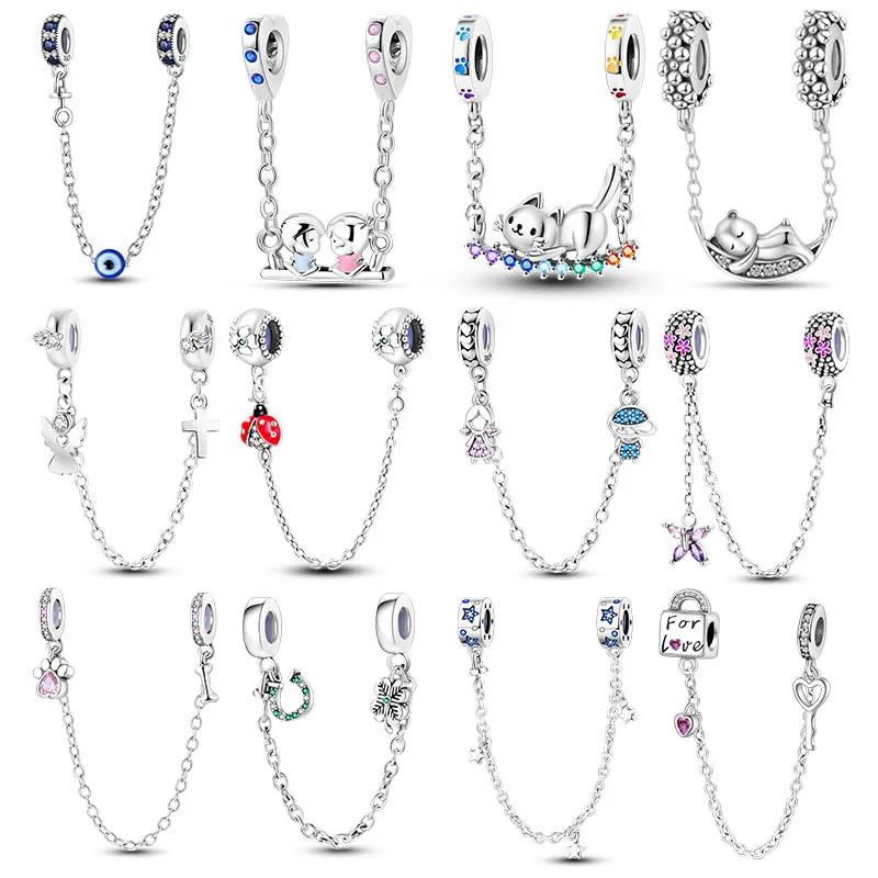 Fit Charms For Pandora Original Bracelets And 3mm Bracelets DIY Bee Safety Chain 100% 925 Silver Jewelry Making For Women Gift
Fit Charms For Pandora Original Bracelets And 3mm Bracelets DIY Bee Safety Chain 100% 925 Silver Jewelry Making For Women Gift