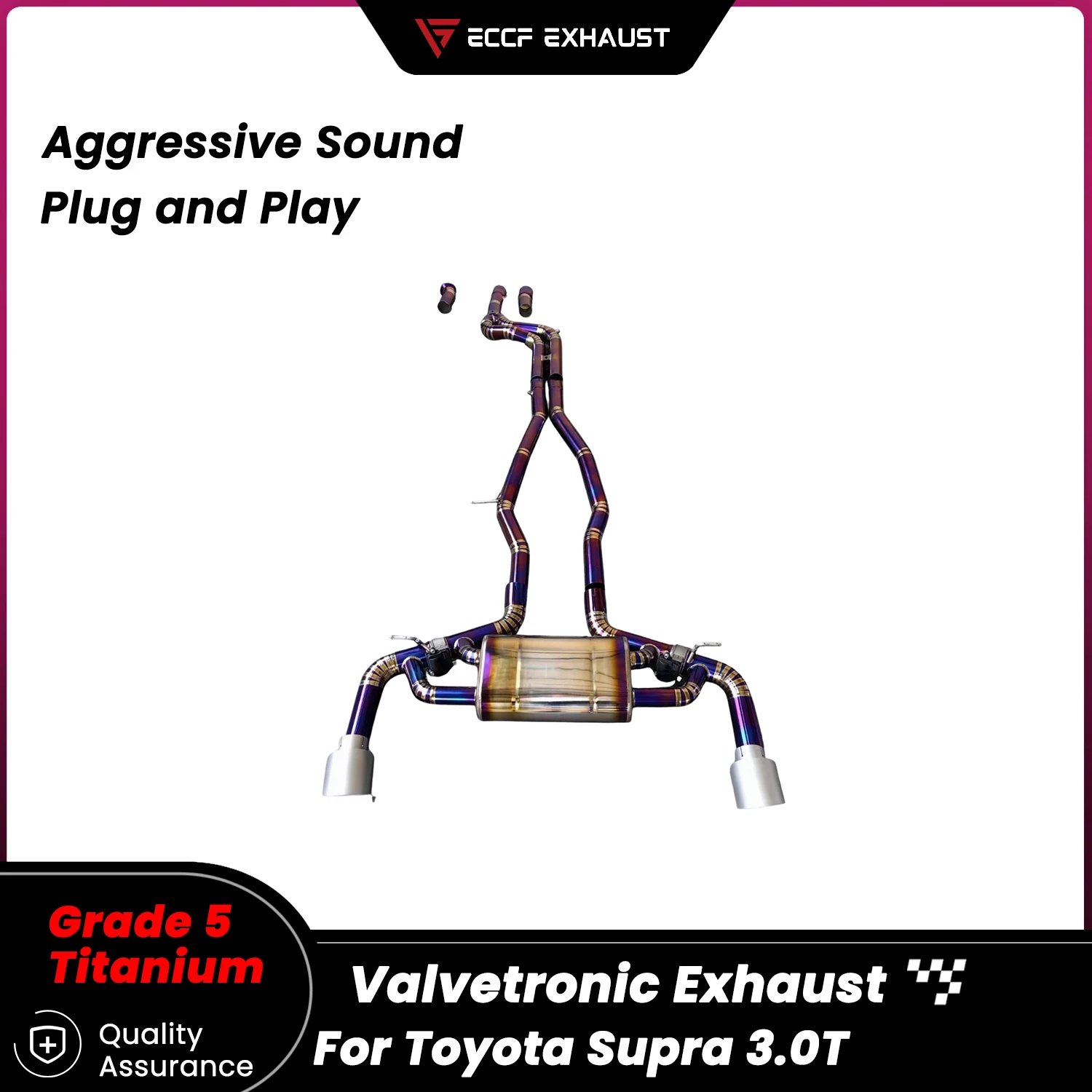 Sporty TItanium Valvetronic Catback Exhaust for Toyota Supra 3.0T Unleash True Exhaust Performance Easy Installation
Sporty TItanium Valvetronic Catback Exhaust for Toyota Supra 3.0T Unleash True Exhaust Performance Easy Installation