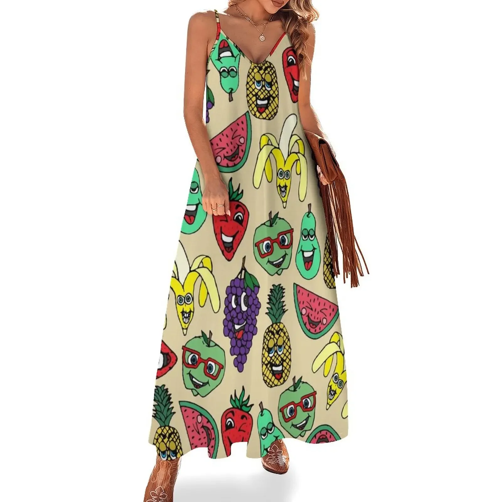 Funny Cute Fruit Illustrations Pattern Sleeveless Dress loose women's dress summer dress for women 2025 summer womens 2025
Funny Cute Fruit Illustrations Pattern Sleeveless Dress loose women's dress summer dress for women 2025 summer womens 2025