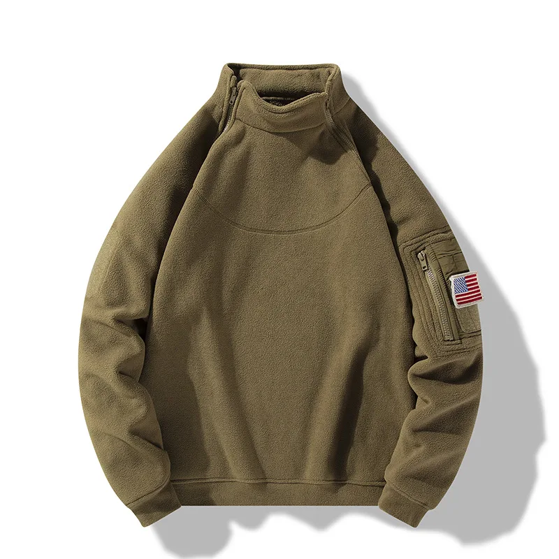 New Fashion Men Stand Collar Fleece Jacket Quality Male Windproof Winter Polar Fleece Warm Semi Cardigan Coats Pullover Jackets
New Fashion Men Stand Collar Fleece Jacket Quality Male Windproof Winter Polar Fleece Warm Semi Cardigan Coats Pullover Jackets