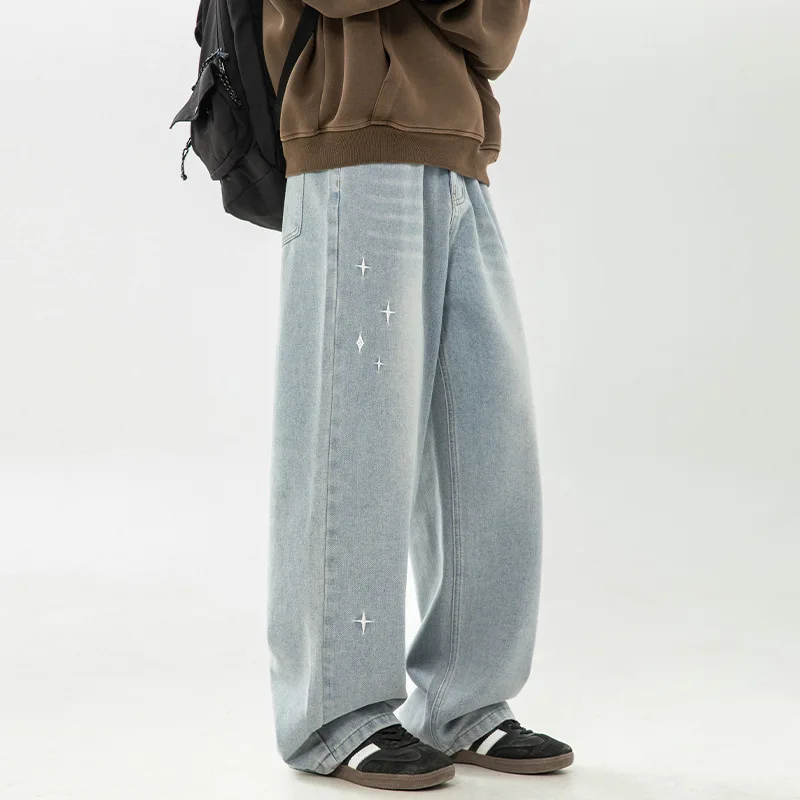 Men Jean Straight Jeans Full Length Denim Pants Solid Pockets Loose High Waist Washed Zipper Fly 2025 Distressed Casual
Men Jean Straight Jeans Full Length Denim Pants Solid Pockets Loose High Waist Washed Zipper Fly 2025 Distressed Casual