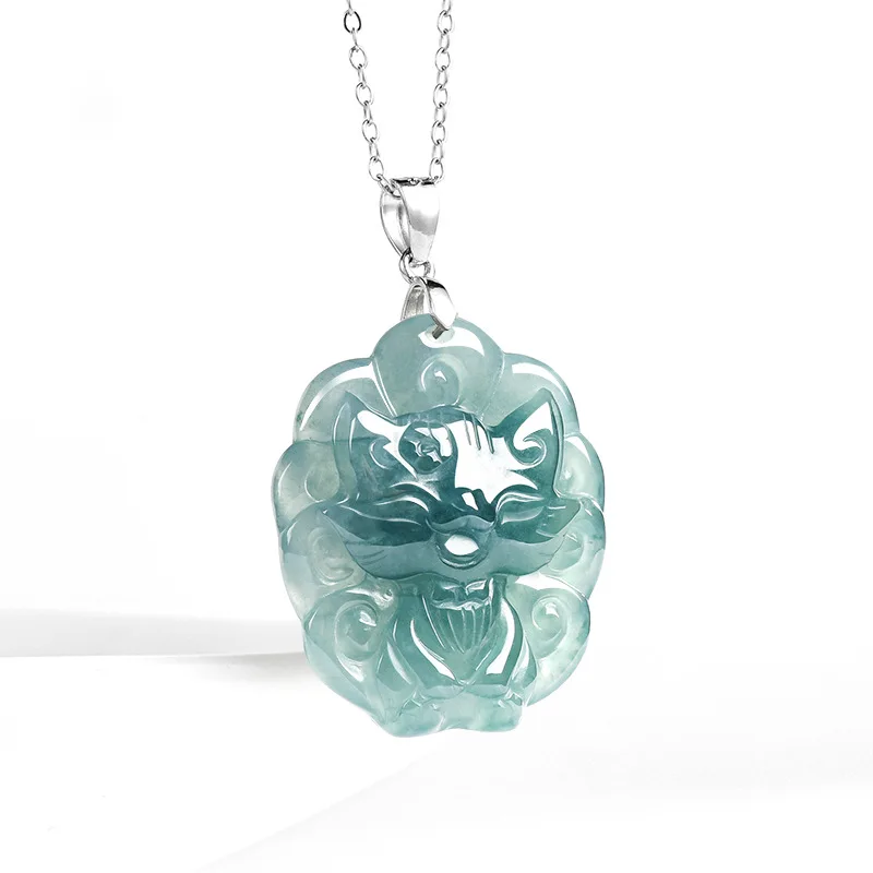 Myanmar Jadeite Fox Pendant Necklace 925 Silver Fashion Accessories Charm Gemstone Designer Amulet Real Jade Gifts for Women
Myanmar Jadeite Fox Pendant Necklace 925 Silver Fashion Accessories Charm Gemstone Designer Amulet Real Jade Gifts for Women