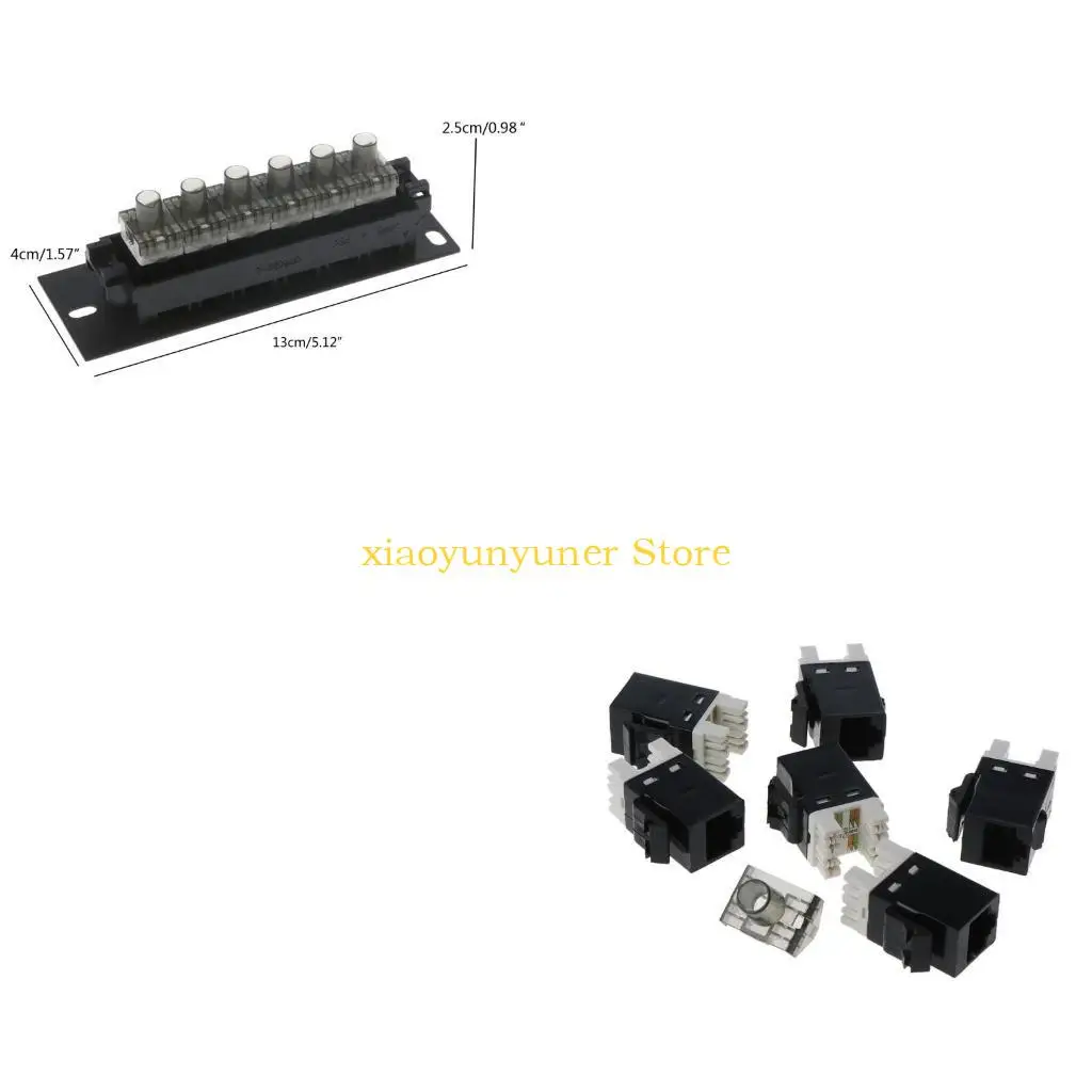 P9JB CAT6 Panel Wall Mount Rack Mount RJ45 Networking Adapter 6 Port
P9JB CAT6 Panel Wall Mount Rack Mount RJ45 Networking Adapter 6 Port