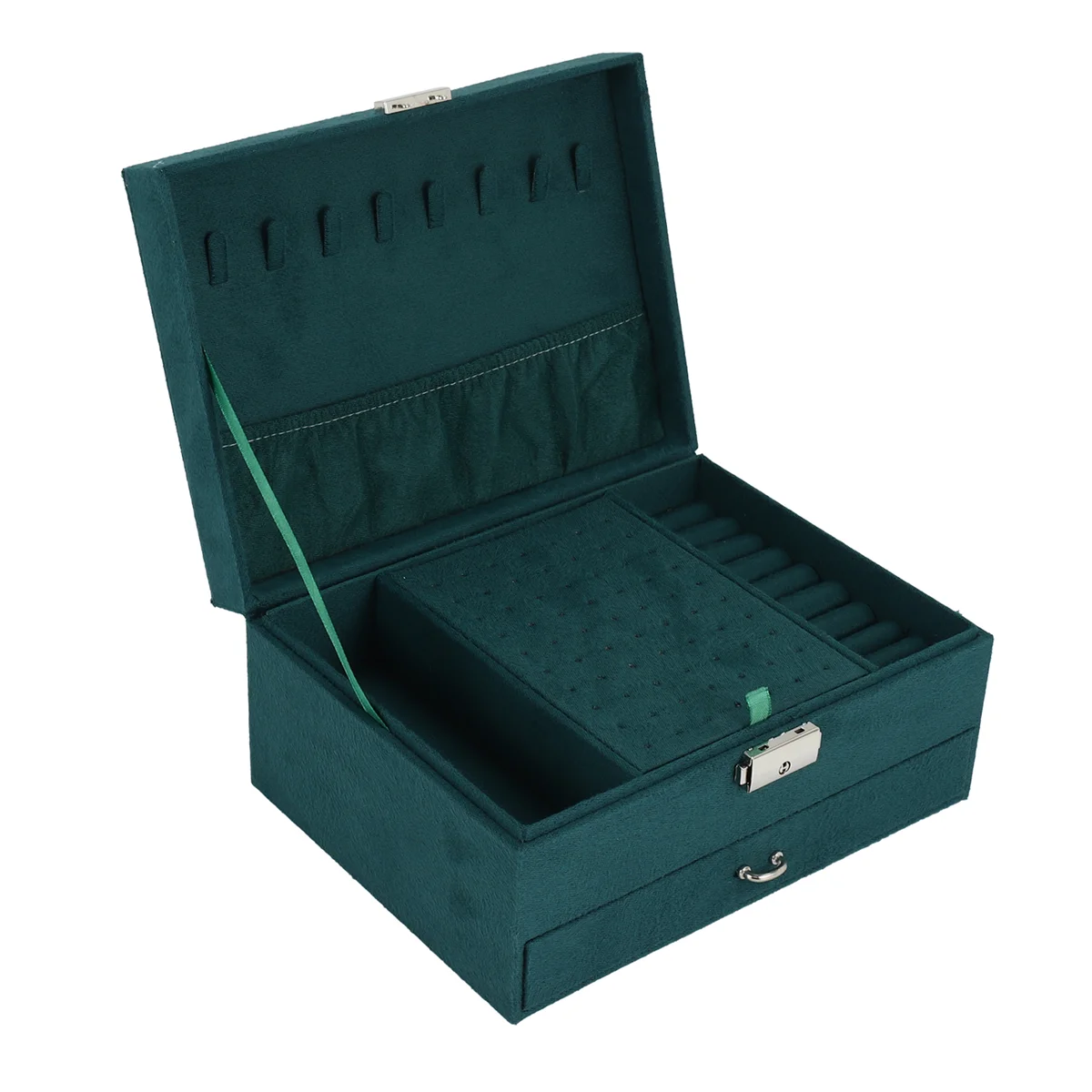 Органайзер для шкатулки для драгоценностей, большой органайзер для хранения ювелирных изделий ожерелья с замком для ящика, женский держатель для ювелирных изделий, чехол
Органайзер для шкатулки для драгоценностей, большой органайзер для хранения ювелирных изделий ожерелья с замком для ящика, женский держатель для ювелирных изделий, чехол