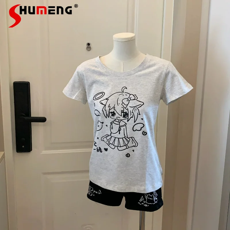 2026 Summer New Slim Fit Kawaii Style Y2k Tshirts Regular Shoulder Stretch Cute Short Sleeves T Shirt Daily Casual Top Pullover
2026 Summer New Slim Fit Kawaii Style Y2k Tshirts Regular Shoulder Stretch Cute Short Sleeves T Shirt Daily Casual Top Pullover