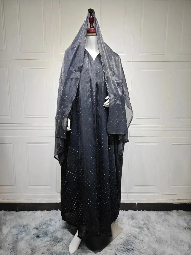 Muslim Dress Women Abaya with Scarf Diamond 2 Piece Set Party Headscarf Arab Long Robe Morocco Dubai Kaftan Vestidos Jalabiya
Muslim Dress Women Abaya with Scarf Diamond 2 Piece Set Party Headscarf Arab Long Robe Morocco Dubai Kaftan Vestidos Jalabiya