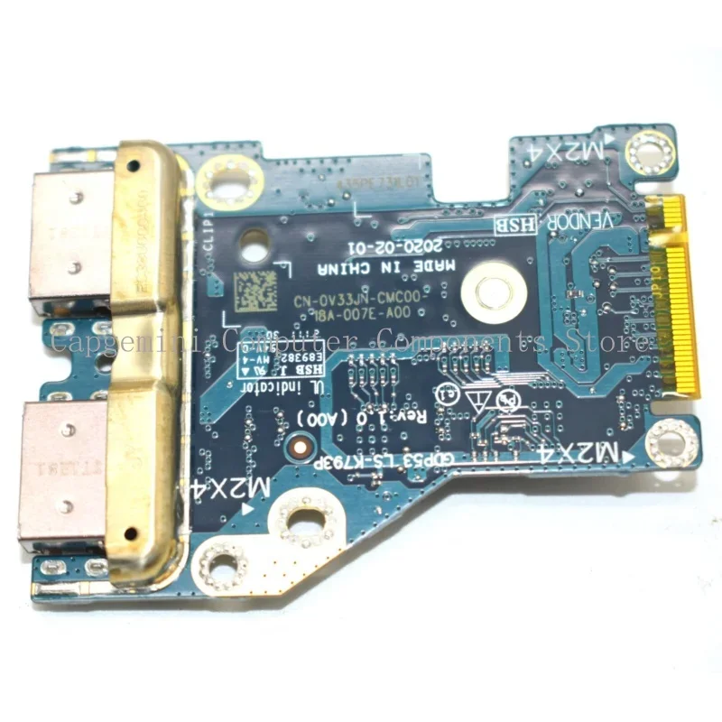 Новая плата ввода-вывода USB GDP53 LS-K793P для Dell Alienware M15 R5 V33JN 0V33JN
Новая плата ввода-вывода USB GDP53 LS-K793P для Dell Alienware M15 R5 V33JN 0V33JN