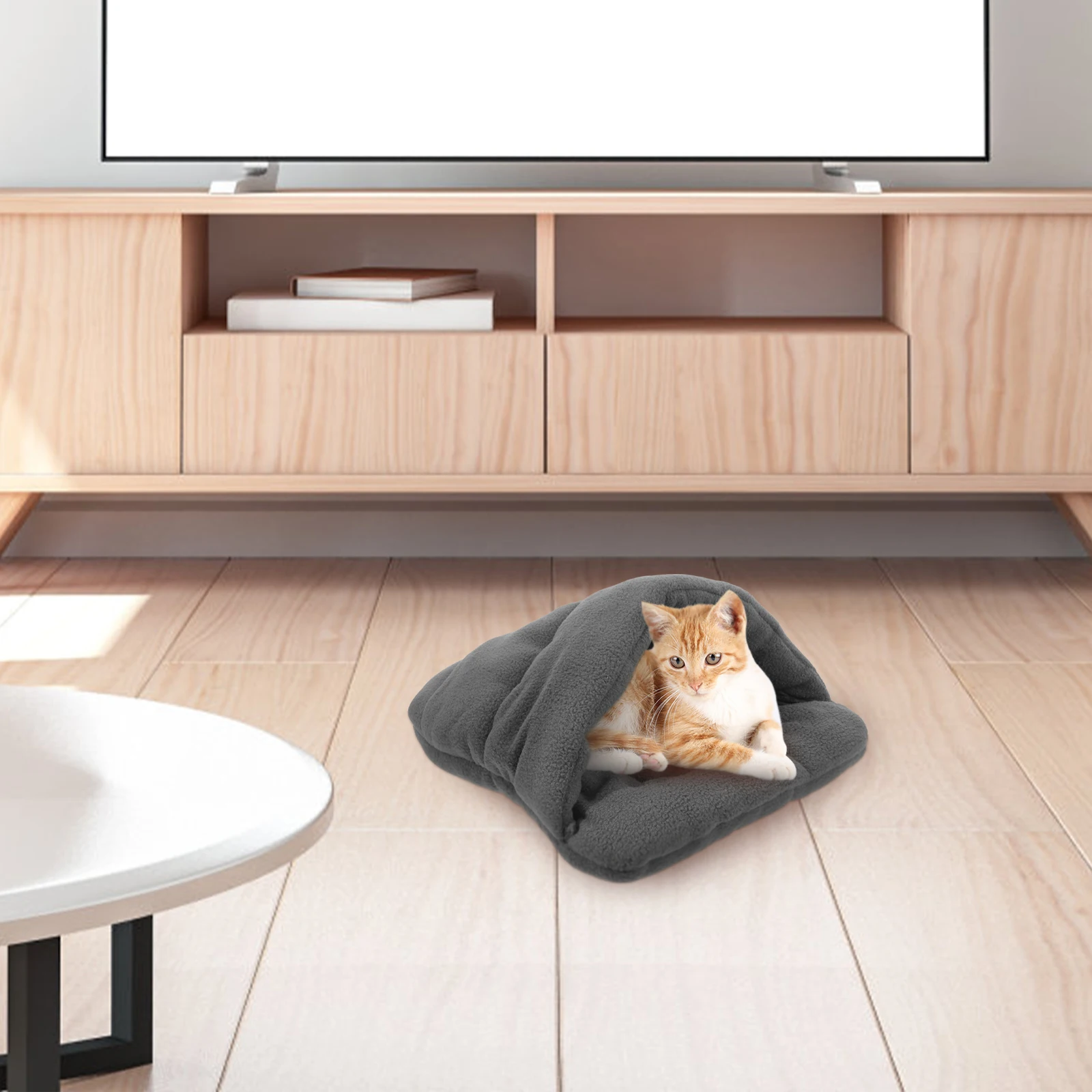 Pet Cave Bed For Small Pets Warm Cotton-Padded Nest Portable Sleeping Den For Puppy Cat Kitten Rabbit Guinea Pig Xs Grey
Pet Cave Bed For Small Pets Warm Cotton-Padded Nest Portable Sleeping Den For Puppy Cat Kitten Rabbit Guinea Pig Xs Grey