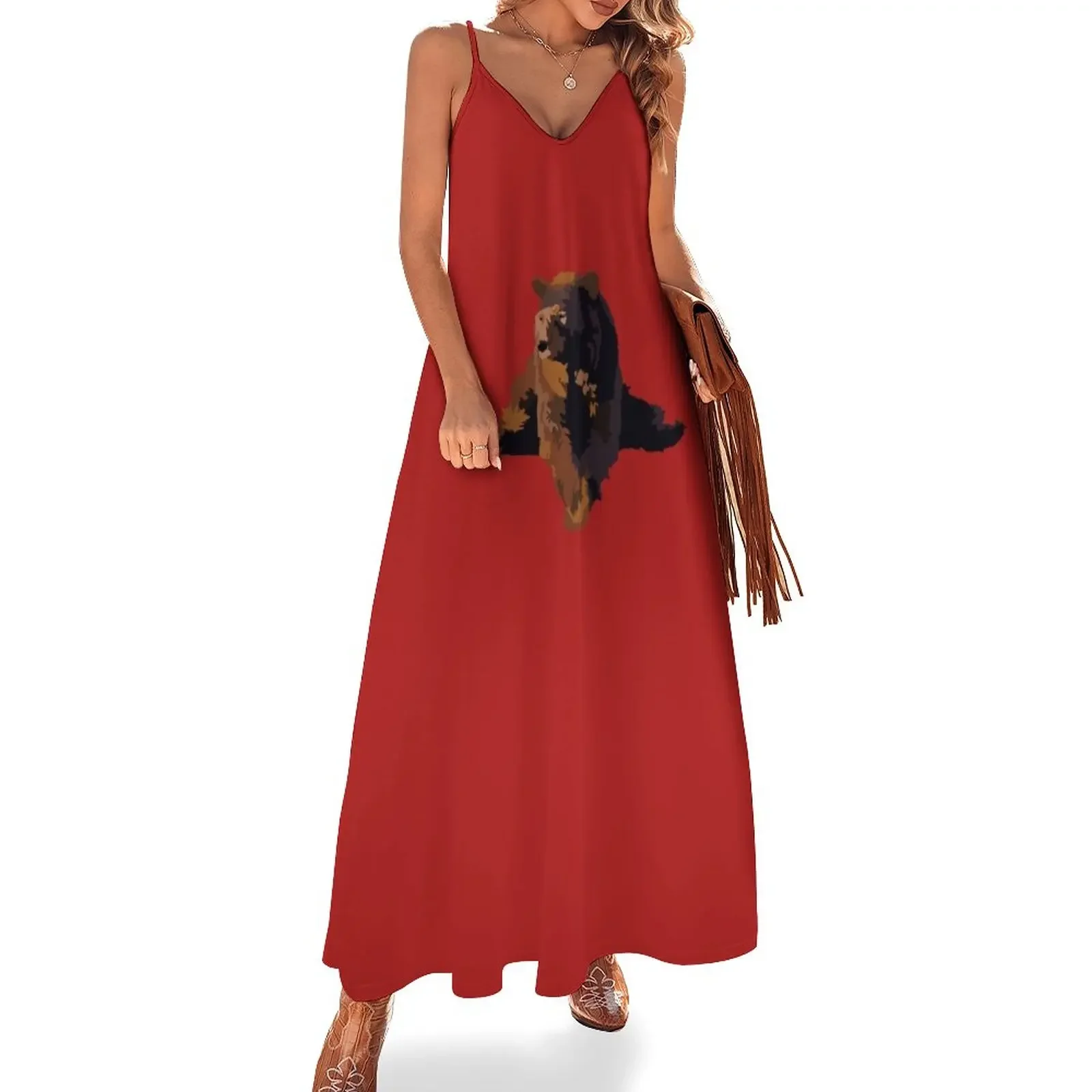 Cornell Bear Sleeveless Dress dresses for women 2025 luxury designer party Women's evening dress
Cornell Bear Sleeveless Dress dresses for women 2025 luxury designer party Women's evening dress