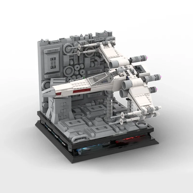 1851pcs Moc Death Star Trench Run Themed Display Stand for The 75301 X-Wing Fighter Building Blocks Bricks Toy Present
1851pcs Moc Death Star Trench Run Themed Display Stand for The 75301 X-Wing Fighter Building Blocks Bricks Toy Present