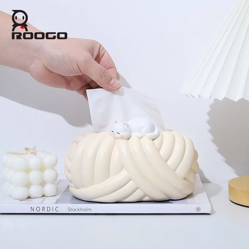 ROOGO Creative Wool Ball Tissue Canister Cream Style Kawaii Resin Home Decoration Accessories Paper Storage Box for Room Kitchen
ROOGO Creative Wool Ball Tissue Canister Cream Style Kawaii Resin Home Decoration Accessories Paper Storage Box for Room Kitchen