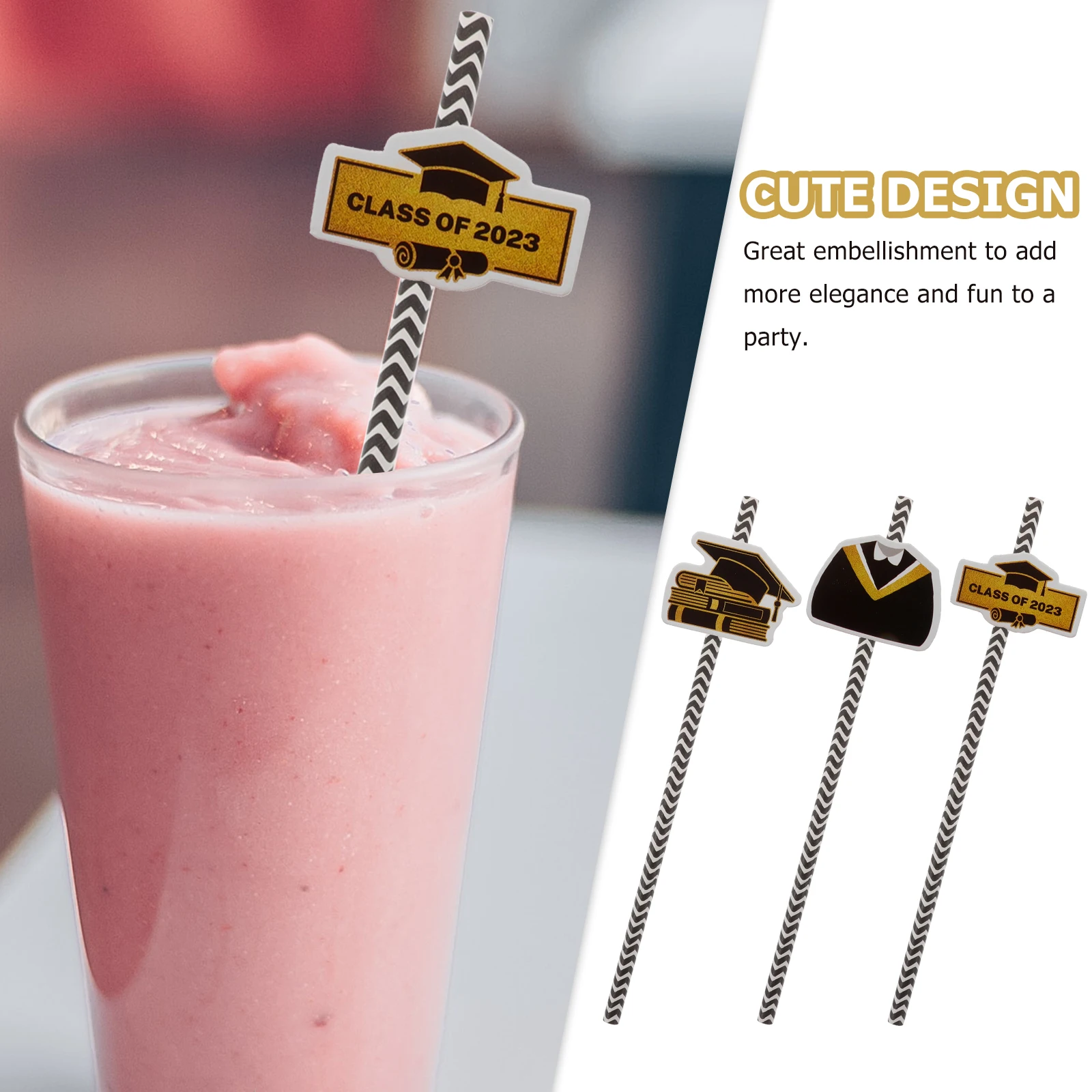 24 Pcs Party Paper Straws Lightweight Reliable Graduation Themed Cocktail Drinking Beverage Straws for Cups Mugs Glasses Bottles
24 Pcs Party Paper Straws Lightweight Reliable Graduation Themed Cocktail Drinking Beverage Straws for Cups Mugs Glasses Bottles