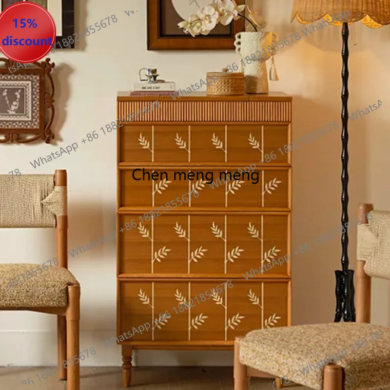 M182 Medieval solid wood chest of drawers French retro multi-functional Nordic locker storage cabinet
M182 Medieval solid wood chest of drawers French retro multi-functional Nordic locker storage cabinet