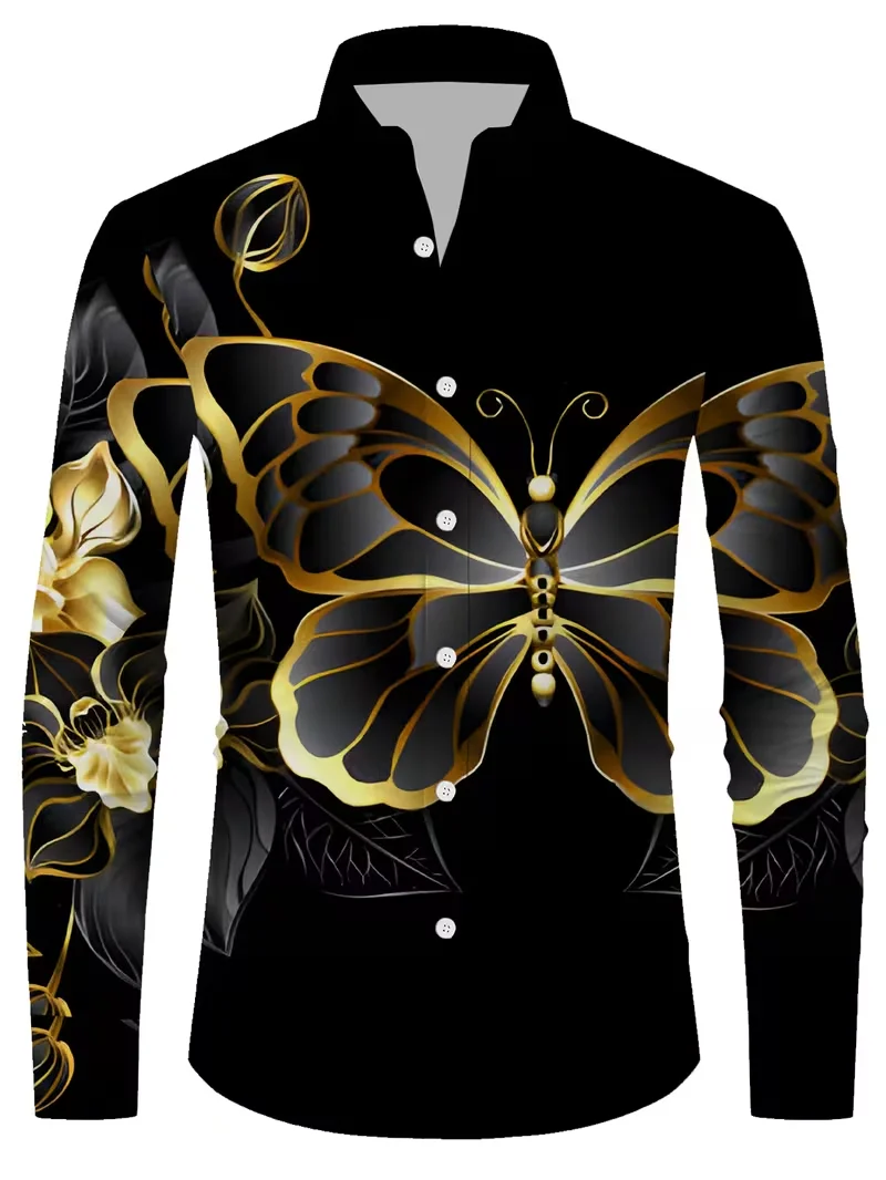 Новая мужская рубашка с длинными рукавами и 3D цветочным принтом и бамбуковым узором, повседневная рубашка с длинными рукавами на пуговицах, топ
Новая мужская рубашка с длинными рукавами и 3D цветочным принтом и бамбуковым узором, повседневная рубашка с длинными рукавами на пуговицах, топ