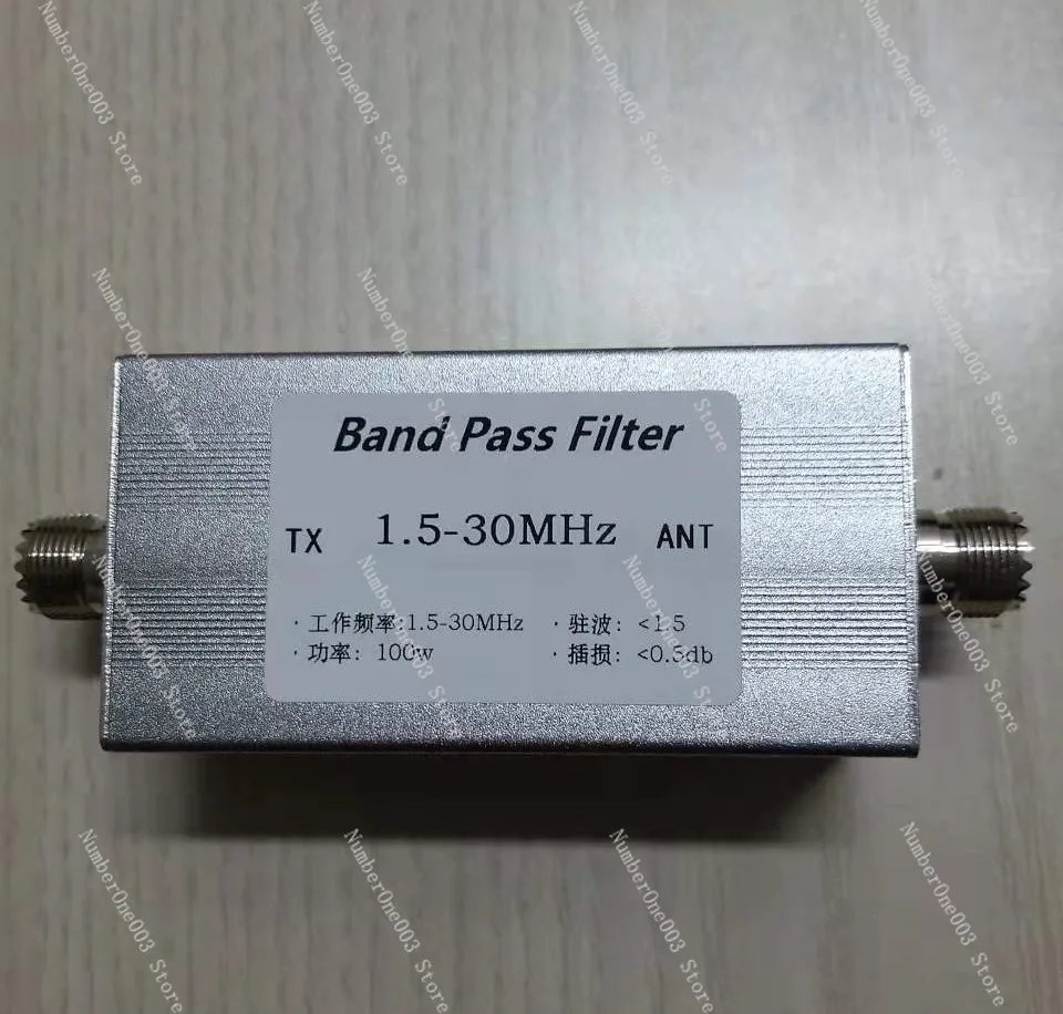 HF Bandpass Filter 1.5-30 MHz BPF Bandpass Filter, Anti-interference 100w M Female
HF Bandpass Filter 1.5-30 MHz BPF Bandpass Filter, Anti-interference 100w M Female
