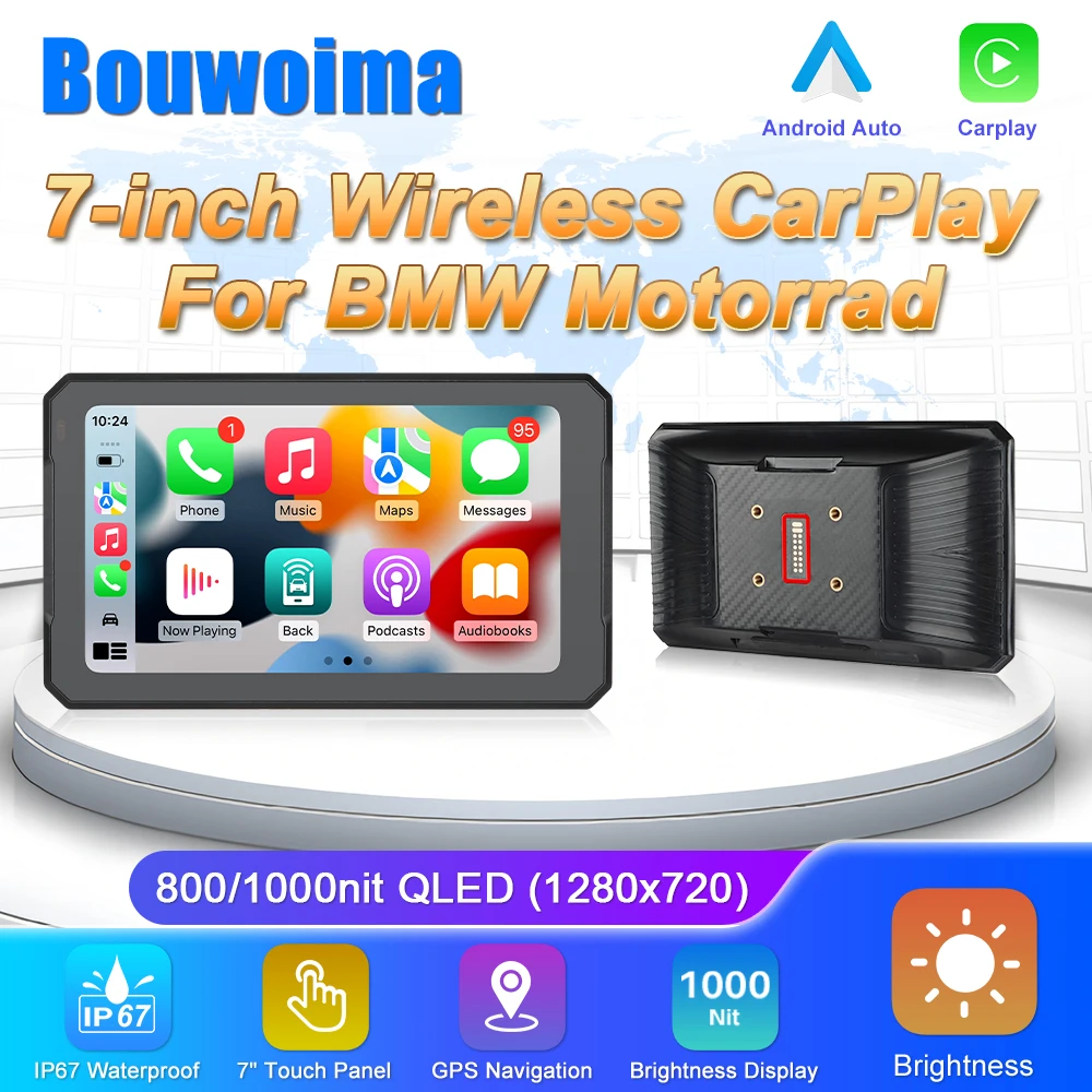 Wireless Android Auto For BMW Motorcycle R1200GS R1250GS R1300GS 7 Inch Wireless Carplay Gps Wireless With Bluetooth Ipx7 IPS
Wireless Android Auto For BMW Motorcycle R1200GS R1250GS R1300GS 7 Inch Wireless Carplay Gps Wireless With Bluetooth Ipx7 IPS