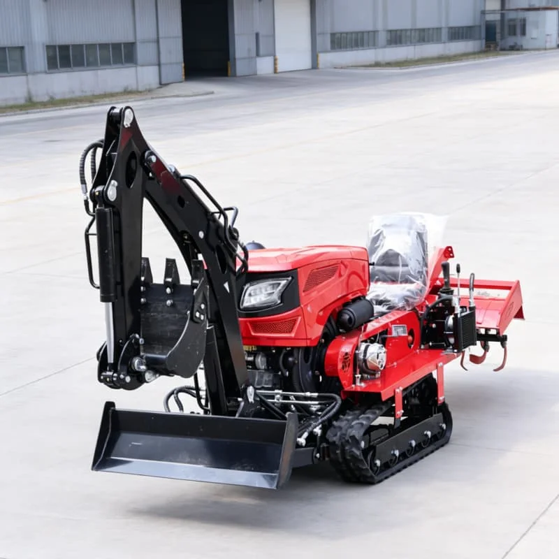 Customized Farmland Reclamation Equipment, Bestselling Tracked Rotary Tiller, CE Certified Ride-on Cultivator Preferred for Farm
Customized Farmland Reclamation Equipment, Bestselling Tracked Rotary Tiller, CE Certified Ride-on Cultivator Preferred for Farm
