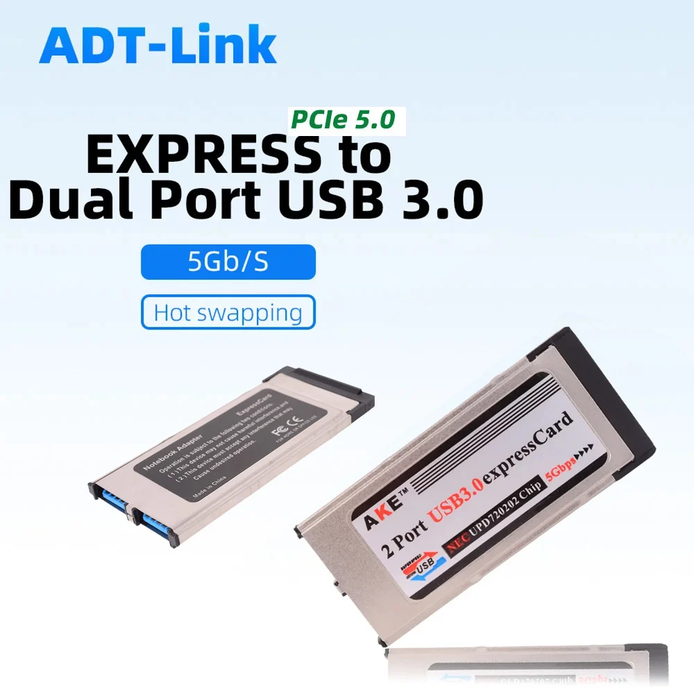Expansion Card for AKE Notebook EXPRESS To 2-port USB 3.0 ASM1042 34MM Riser 5Gbps for Windows 98 SE 2000 Me XP VSITA WIN7/10/11
Expansion Card for AKE Notebook EXPRESS To 2-port USB 3.0 ASM1042 34MM Riser 5Gbps for Windows 98 SE 2000 Me XP VSITA WIN7/10/11