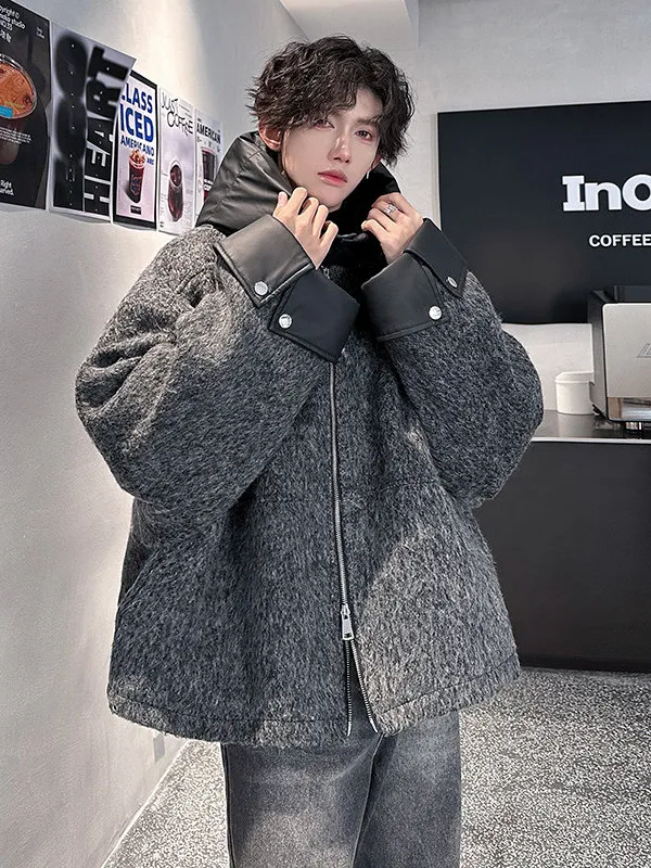 Мужская утепленная куртка Cleanfit с капюшоном и контрастными вставками из хлопка, деконструированная куртка-бомбер, модное осенне-зимнее пальто
Мужская утепленная куртка Cleanfit с капюшоном и контрастными вставками из хлопка, деконструированная куртка-бомбер, модное осенне-зимнее пальто