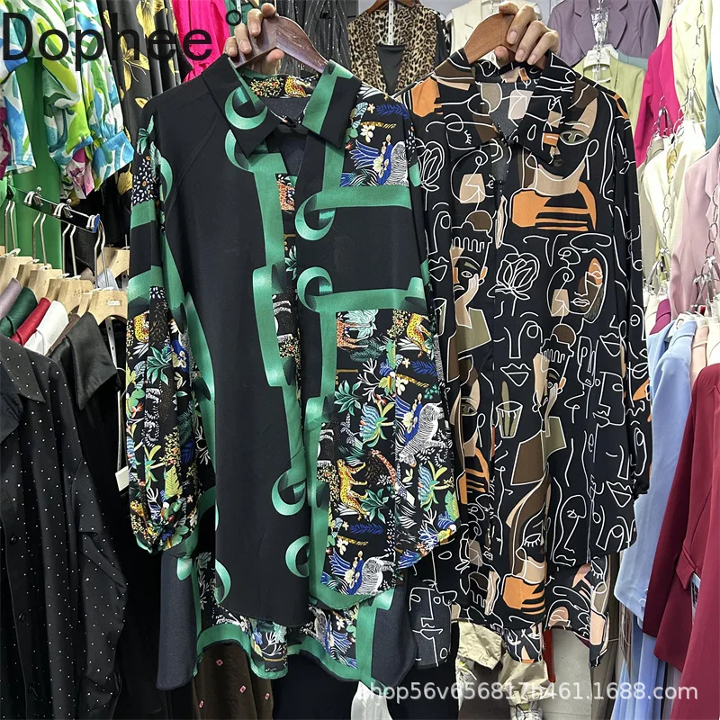 Streetwear Female Floral Shirts 2025 New Spring Summer Loose Long Sleeve Sun Protection Top Printing Mid-long Women Blouses
Streetwear Female Floral Shirts 2025 New Spring Summer Loose Long Sleeve Sun Protection Top Printing Mid-long Women Blouses