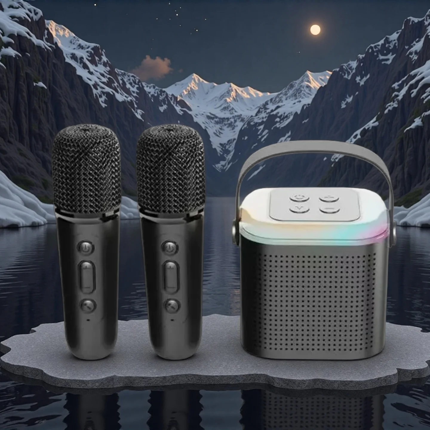 Y1 Беспроводной Bluetooth-динамик Многофункциональный с 2 микрофонами RGB Портативный музыкальный плеер Караоке-машина для детей Домашний подарок
Y1 Беспроводной Bluetooth-динамик Многофункциональный с 2 микрофонами RGB Портативный музыкальный плеер Караоке-машина для детей Домашний подарок