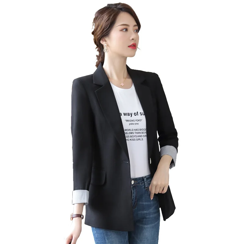 Spring Ladies And Autumn Fashion Blazer Coat Professional Women's Casual Suit
Spring Ladies And Autumn Fashion Blazer Coat Professional Women's Casual Suit