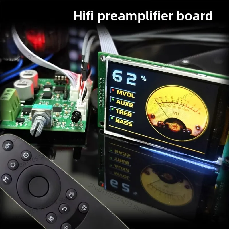 F15 HiFi Preamplifier Board Low Distortion Low Noise TFT Pointer Display Full Remote Control Finished Module
F15 HiFi Preamplifier Board Low Distortion Low Noise TFT Pointer Display Full Remote Control Finished Module