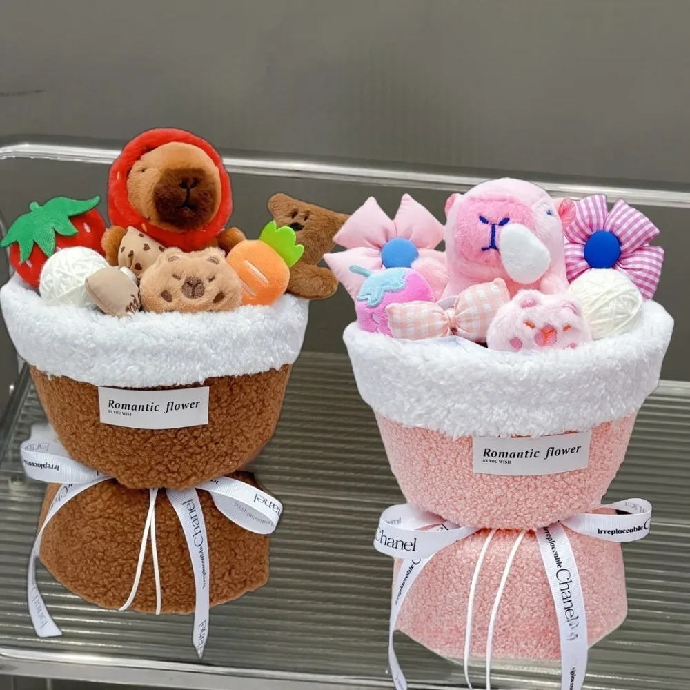 Kawaii Kapybara плюшевый кукольный букет мультфильм розовый коричневый искусственный цветочный букет домашний декор креативные плюшевые игрушки букеты
Kawaii Kapybara плюшевый кукольный букет мультфильм розовый коричневый искусственный цветочный букет домашний декор креативные плюшевые игрушки букеты