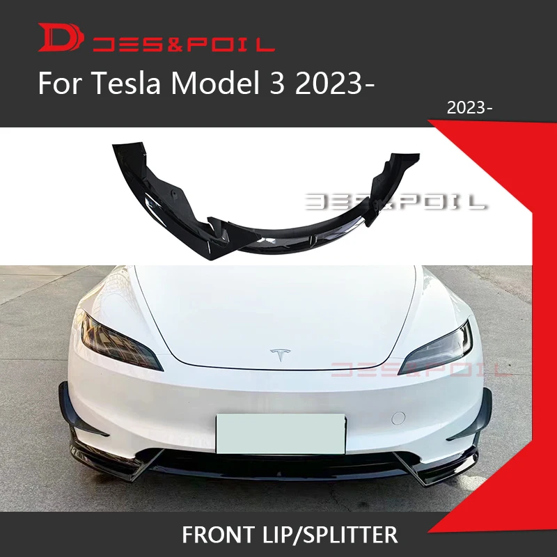 3PCs ABS Plastic Front Lip For Tesla New Model 3 Auto Racing Bumper Trim Canards 2023-
3PCs ABS Plastic Front Lip For Tesla New Model 3 Auto Racing Bumper Trim Canards 2023-
