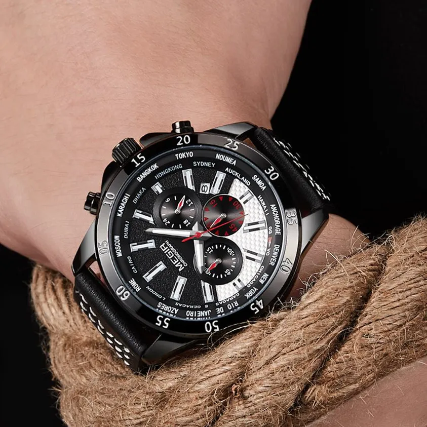 MEGIR Fashion Luxury Men Wristwatch Chronograph Date High Quality Quartz Man Watch Waterproof Luminous Military Men's Watches
MEGIR Fashion Luxury Men Wristwatch Chronograph Date High Quality Quartz Man Watch Waterproof Luminous Military Men's Watches