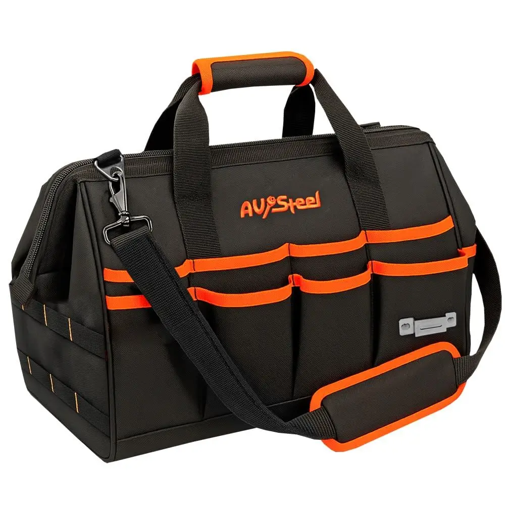 15 H Tool Bag With16 Pockets, Foldable Close Top Wide Mouth Tool Bag Organizer With Handle & Padded Adjustable Strap, Bag For
15 H Tool Bag With16 Pockets, Foldable Close Top Wide Mouth Tool Bag Organizer With Handle & Padded Adjustable Strap, Bag For