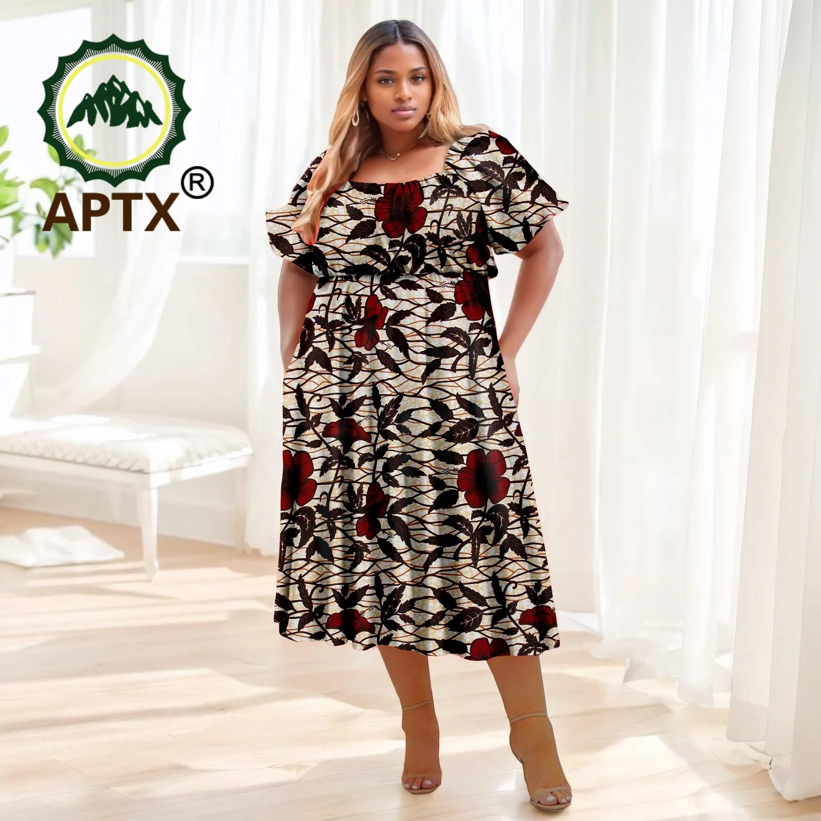 African Women's Dresses Ankara Square Collar Short Sleeve Mid-Calf Dress Dashiki Printed Party Wedding Dresses
African Women's Dresses Ankara Square Collar Short Sleeve Mid-Calf Dress Dashiki Printed Party Wedding Dresses