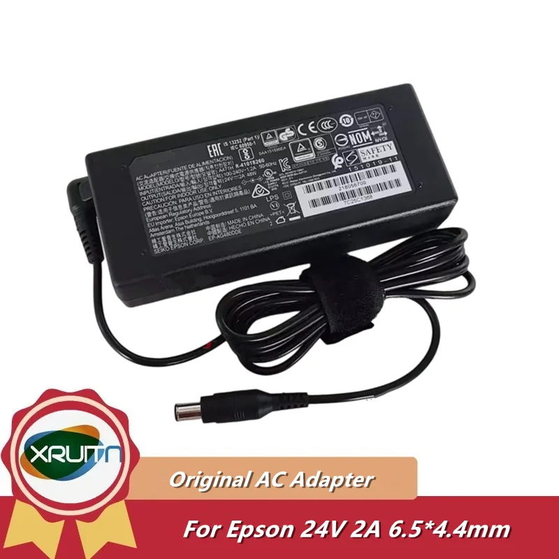 Genuine 24V 2A 48W AC Adapter A421H A441H A471H A472E Charger for Epson GT-S55 GT-S85 GT-1500 GT-2500 GT-X970 V500 PM-520 B592A
Genuine 24V 2A 48W AC Adapter A421H A441H A471H A472E Charger for Epson GT-S55 GT-S85 GT-1500 GT-2500 GT-X970 V500 PM-520 B592A