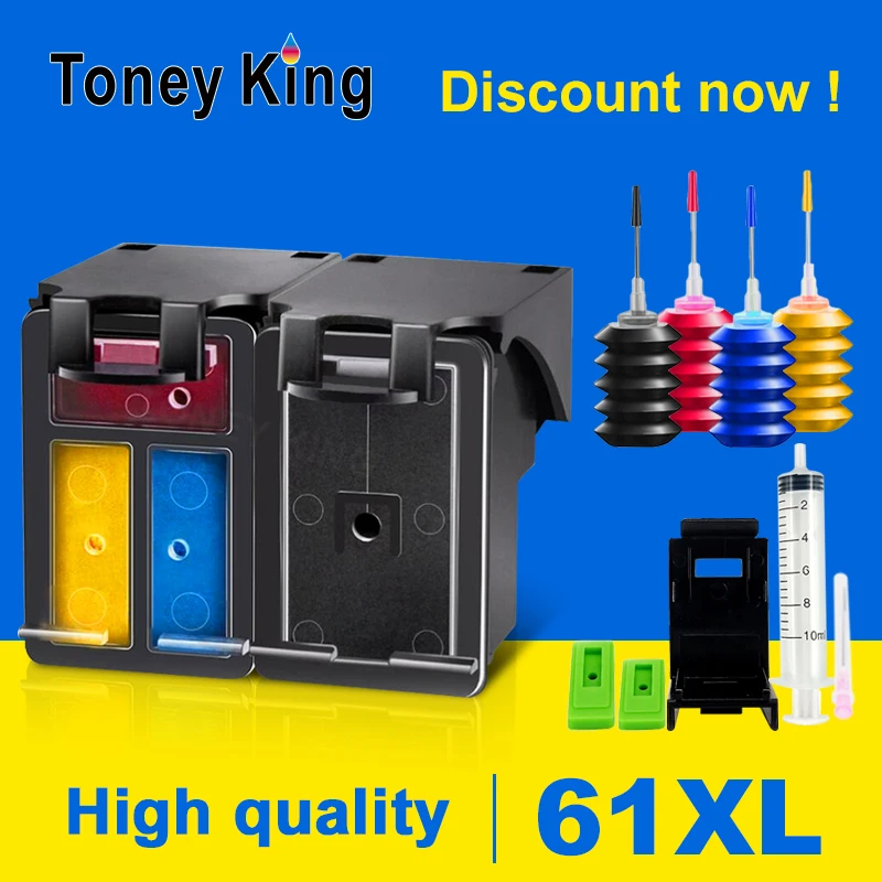 Чернильный картридж для принтера HP 61 XL CH563WN CH564W Deskjet 1056 1000 J110a 1010 1510 2050 J510a 61XL
Чернильный картридж для принтера HP 61 XL CH563WN CH564W Deskjet 1056 1000 J110a 1010 1510 2050 J510a 61XL