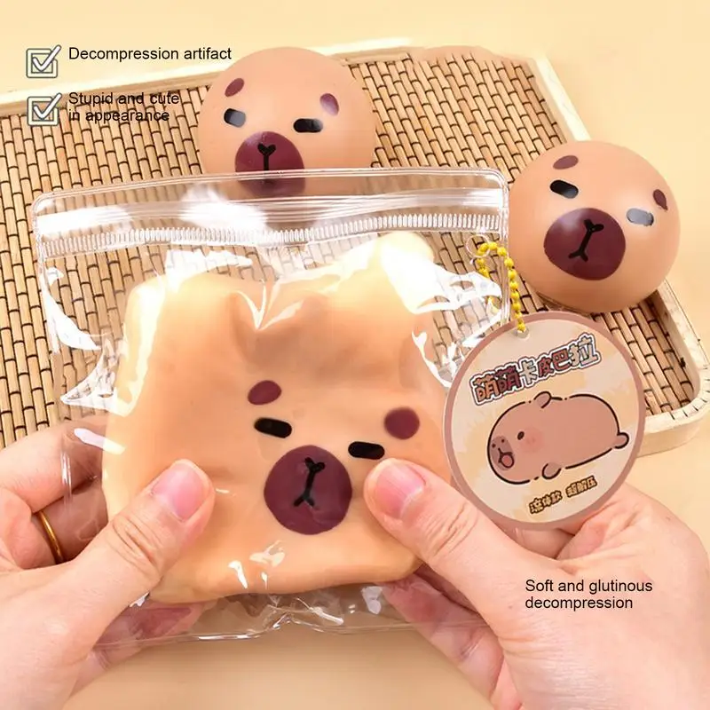 Slow rebound squeezing toy pressure to relieve pressure, rubber capybara squeezing pressure ball to release pressure Q2780
Slow rebound squeezing toy pressure to relieve pressure, rubber capybara squeezing pressure ball to release pressure Q2780