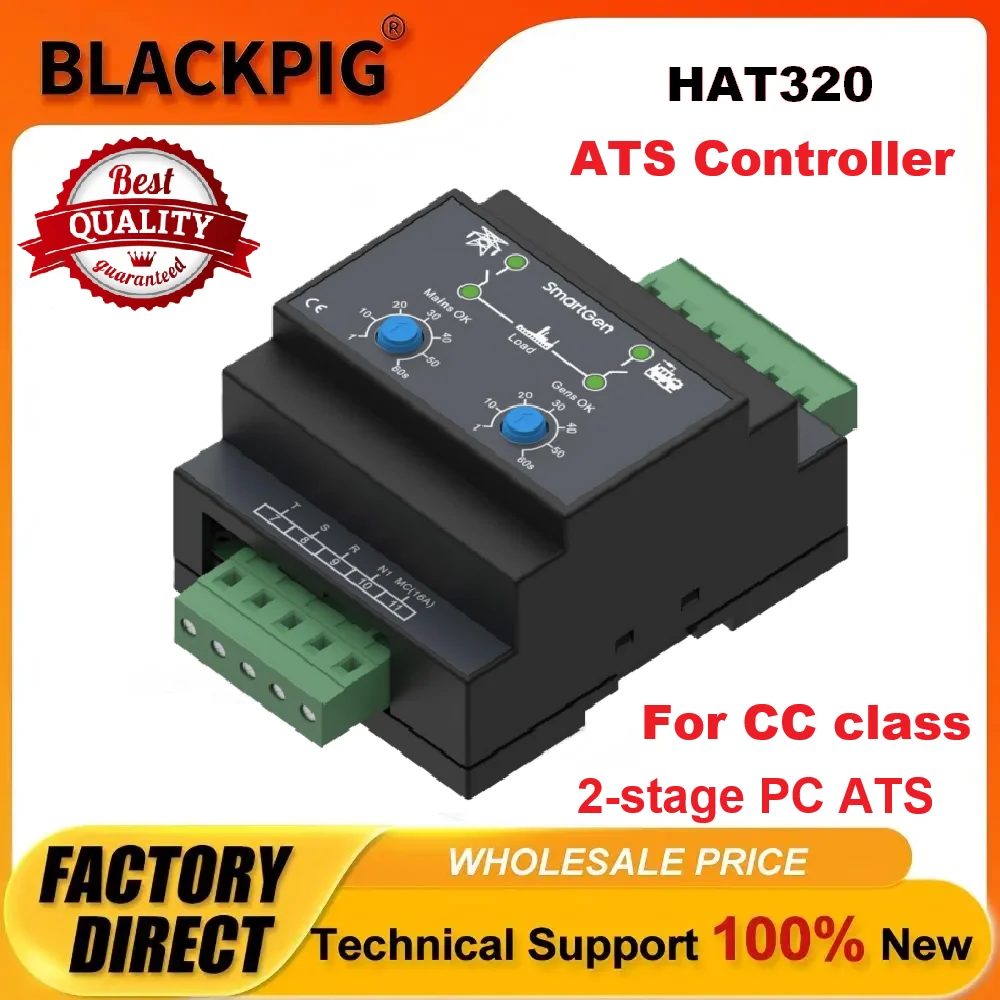 Original SmartGen HAT320 ATS Controller For Generator Dual Power Automatic Transfer Switch Control Module Diesel Genset Parts