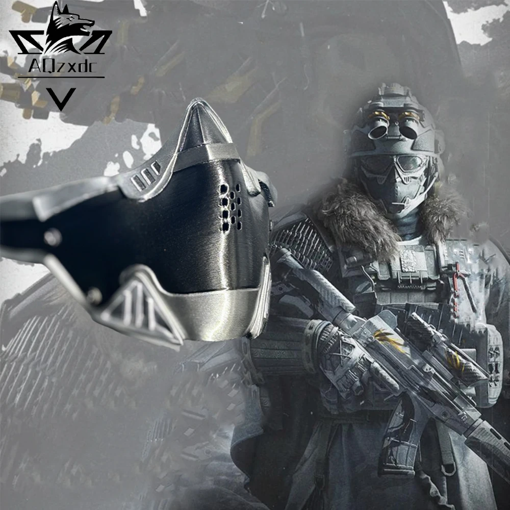 Tactical Mask Airsoft 3D Printing Ccosplay Armor Mask Mandible Guide Rail Connection Half Face Props for Hunting Shooting Helmet
Tactical Mask Airsoft 3D Printing Ccosplay Armor Mask Mandible Guide Rail Connection Half Face Props for Hunting Shooting Helmet