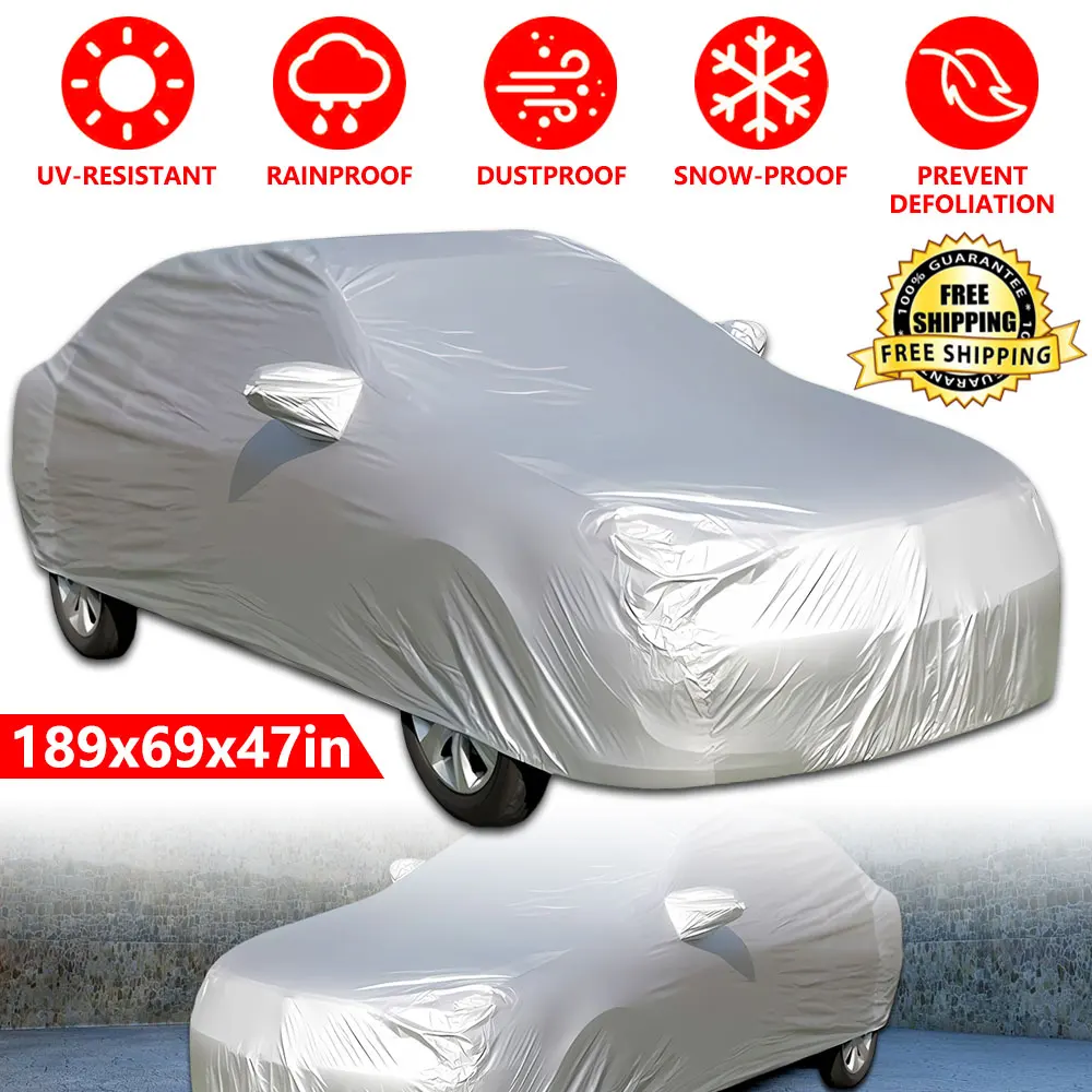 Полный автомобильный чехол для использования в помещении и на открытом воздухе, солнцезащитный крем, защита от ультрафиолета, пылезащитный, анти-УФ-излучения, устойчивый к царапинам седан, универсальный автомобильный Стайлинг
Полный автомобильный чехол для использования в помещении и на открытом воздухе, солнцезащитный крем, защита от ультрафиолета, пылезащитный, анти-УФ-излучения, устойчивый к царапинам седан, универсальный автомобильный Стайлинг
