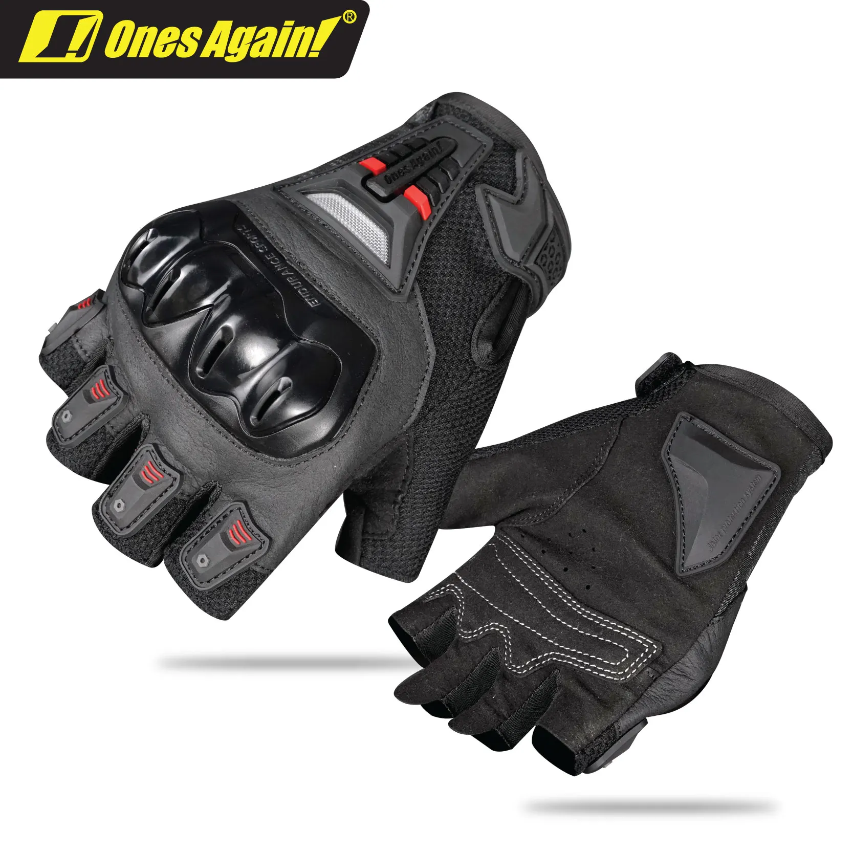 Ones Again!Summer motorcycle gloves Half finger motorcycle gloves Ventilated breathe freely
Ones Again!Summer motorcycle gloves Half finger motorcycle gloves Ventilated breathe freely