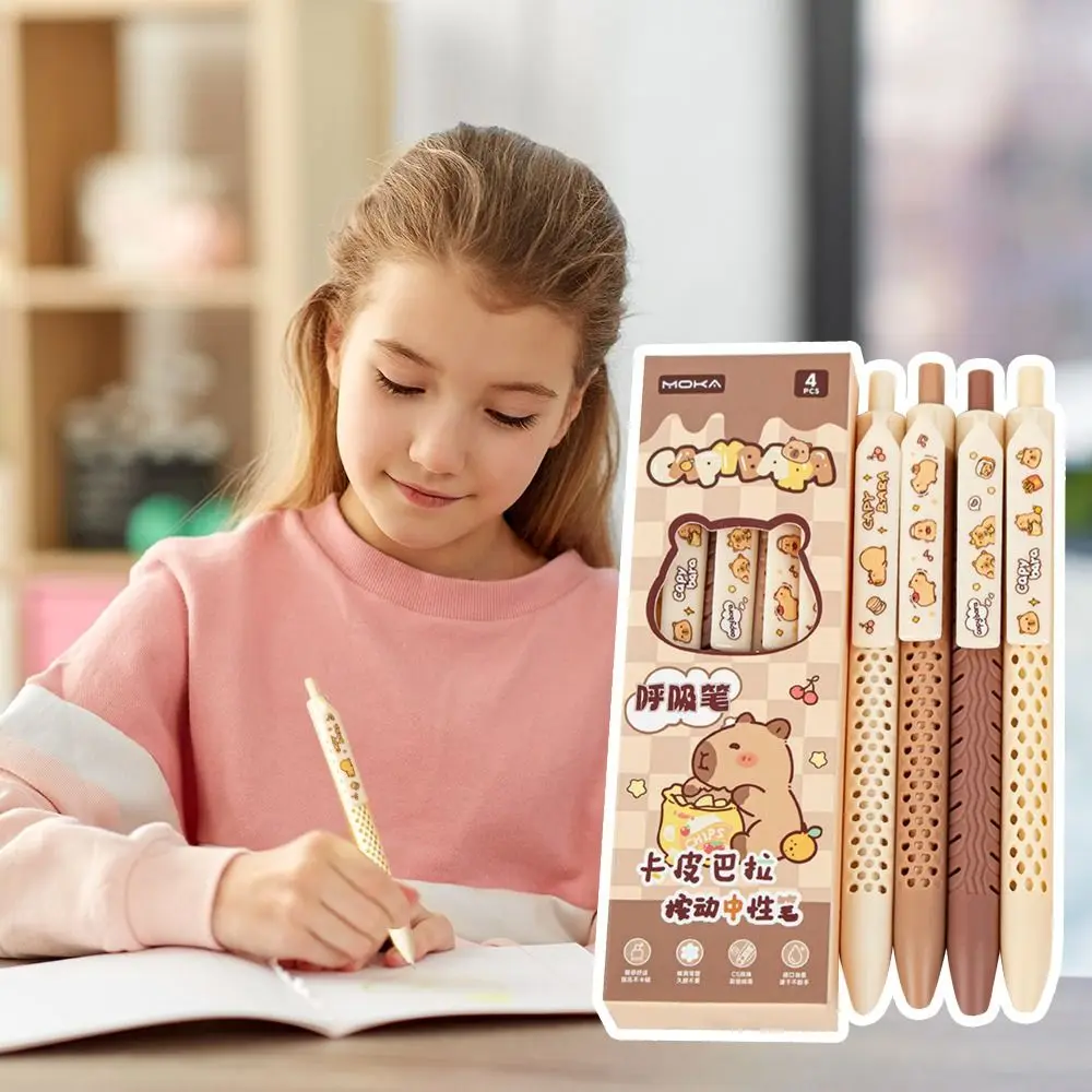 4 шт., канцелярские принадлежности для студентов, подарок, милая гелевая ручка капибара, быстросохнущая ручка для письма с гладкими черными чернилами, набор дыхательных ручек капибара
4 шт., канцелярские принадлежности для студентов, подарок, милая гелевая ручка капибара, быстросохнущая ручка для письма с гладкими черными чернилами, набор дыхательных ручек капибара