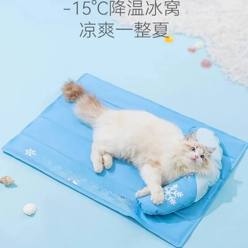 Summer cat cooling mat, cat cushion sleeping with dog nest mat, summer mat
Summer cat cooling mat, cat cushion sleeping with dog nest mat, summer mat