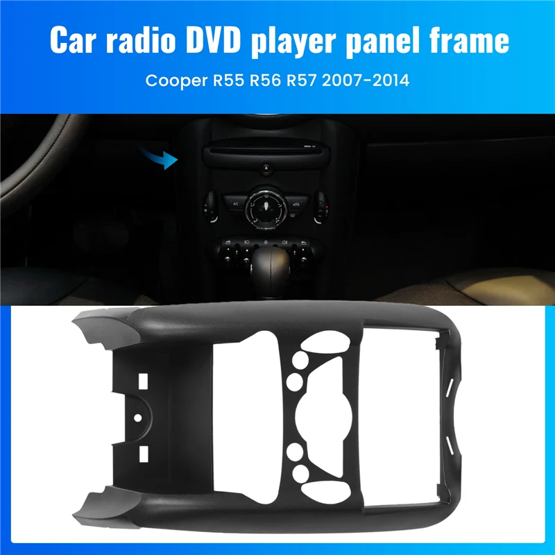 NEW-2 Din Car Radio DVD Player Fascia Frame For-BMW Mini Cooper R55 R56 R57 Trim Panel Installation Kit
NEW-2 Din Car Radio DVD Player Fascia Frame For-BMW Mini Cooper R55 R56 R57 Trim Panel Installation Kit