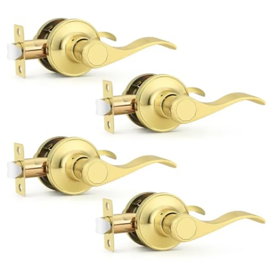 Door Handles Interior, Passage Door Lever, Closet Hallway Door Handle Lock Wave Style
Door Handles Interior, Passage Door Lever, Closet Hallway Door Handle Lock Wave Style