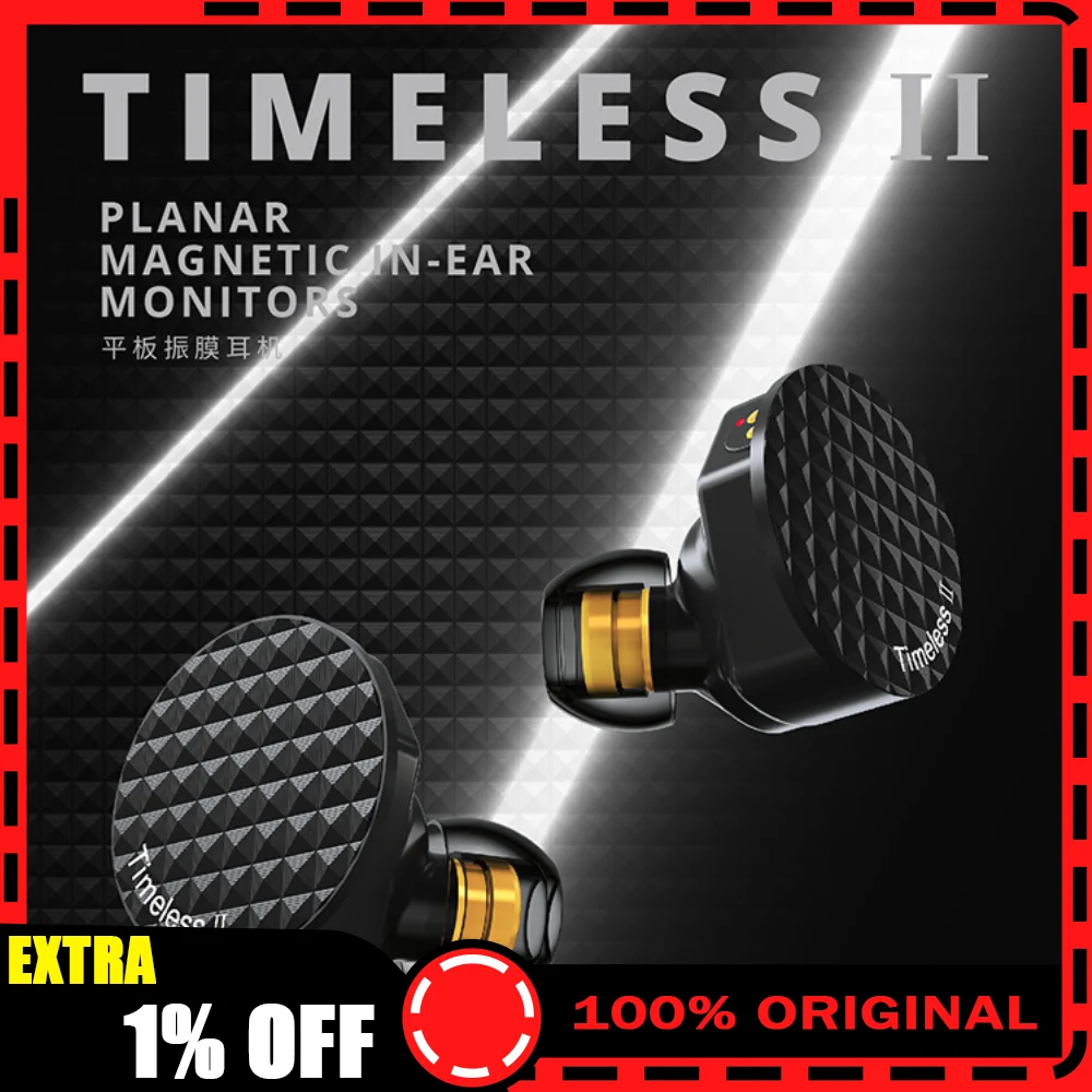 7HZ Timeless II 2 Earphone Upgraded 14.5mm Planar Magnetic Driver IEM Timeless2 Hifi Earphone Monitor Earbuds with 7N OCC Cable
7HZ Timeless II 2 Earphone Upgraded 14.5mm Planar Magnetic Driver IEM Timeless2 Hifi Earphone Monitor Earbuds with 7N OCC Cable