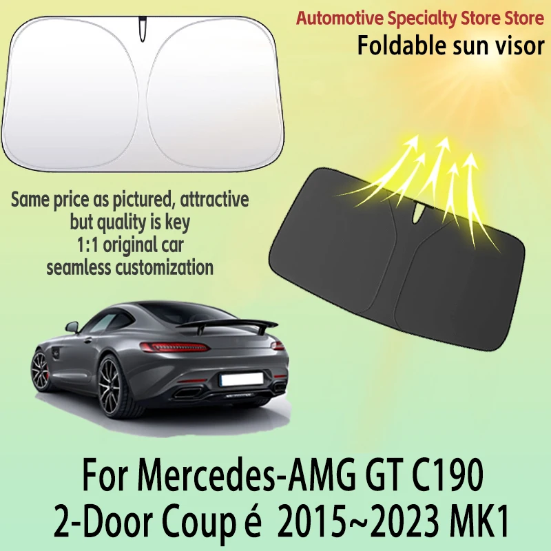 For Mercedes-AMG GT 2-Door Coupé C190 2015~2023 Front Windshield Sunshade Privacy curtain Car Sun Visor High quality Accessories
For Mercedes-AMG GT 2-Door Coupé C190 2015~2023 Front Windshield Sunshade Privacy curtain Car Sun Visor High quality Accessories