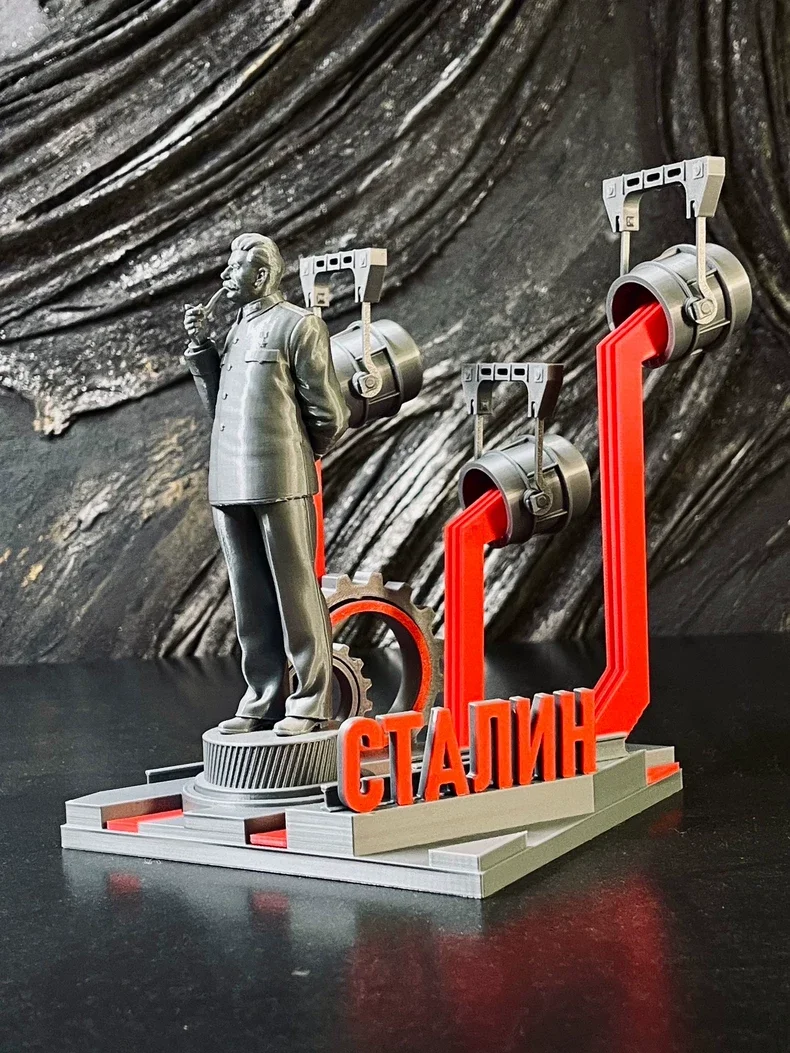 3D Printed Joseph Stalin Statue Soviet Industrial Style USSR Historical Figurine Heavy Industry Desk Decor for History Lovers
3D Printed Joseph Stalin Statue Soviet Industrial Style USSR Historical Figurine Heavy Industry Desk Decor for History Lovers