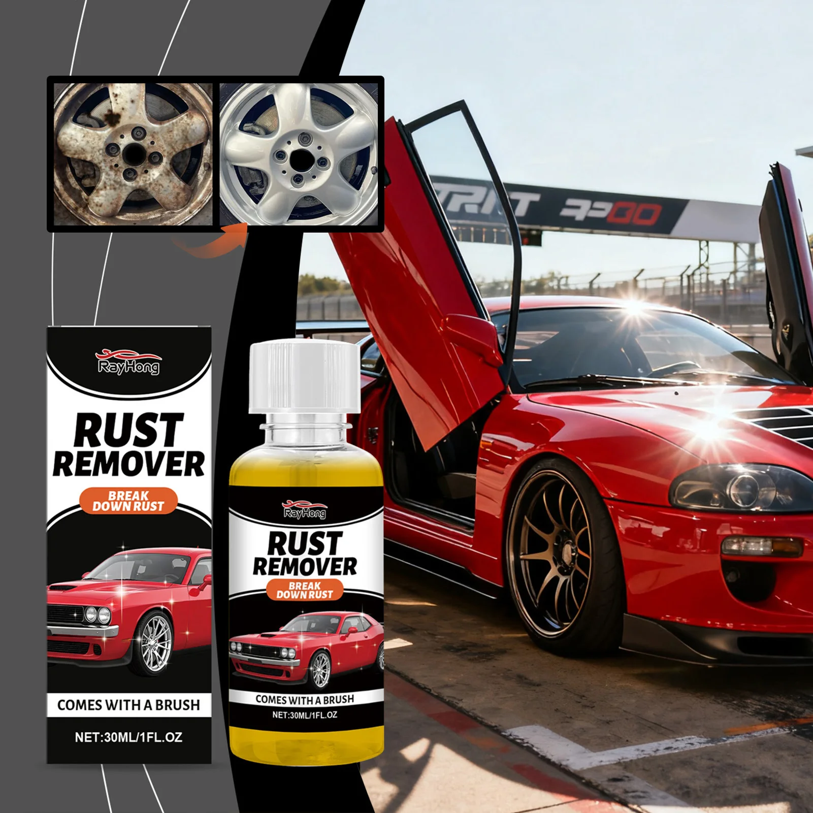 Автомобильный спрей для удаления ржавчины, безопасный для различных поверхностей и применения. Проект автомобильного реставрации
Автомобильный спрей для удаления ржавчины, безопасный для различных поверхностей и применения. Проект автомобильного реставрации